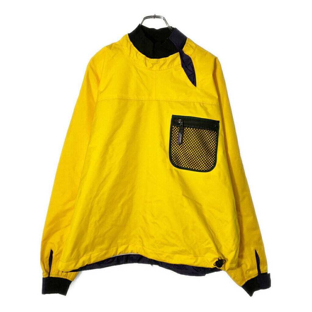 90年代 patagonia パタゴニア パドリングジャケット アウトドア イエロー(メンズ L)中古 古着 V9120|YAMAHISA USEDCLOTHINGSHOP