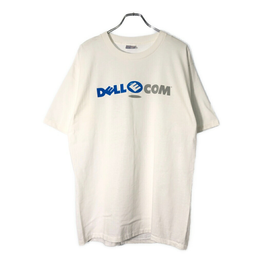 90年代 All Sports オールスポーツ DELL デル Ｔシャツ 企業ロゴ ホワイト(メンズ L)中古 古着 V9133