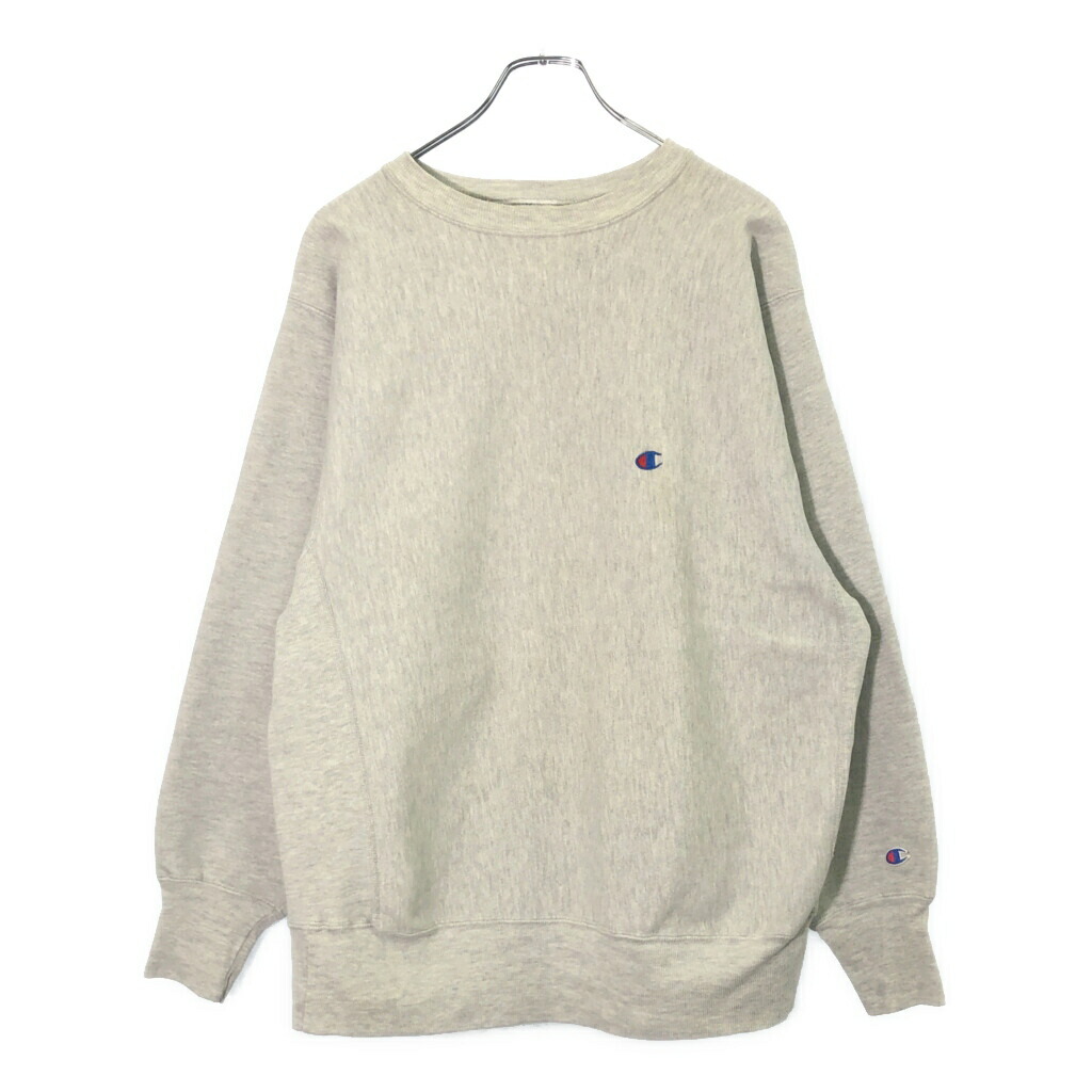 90年代 USA製 Champion チャンピオン REVERSE WEAVE リバースウィーブ スウェット グレー(メンズ XL)中古 古着 V9215