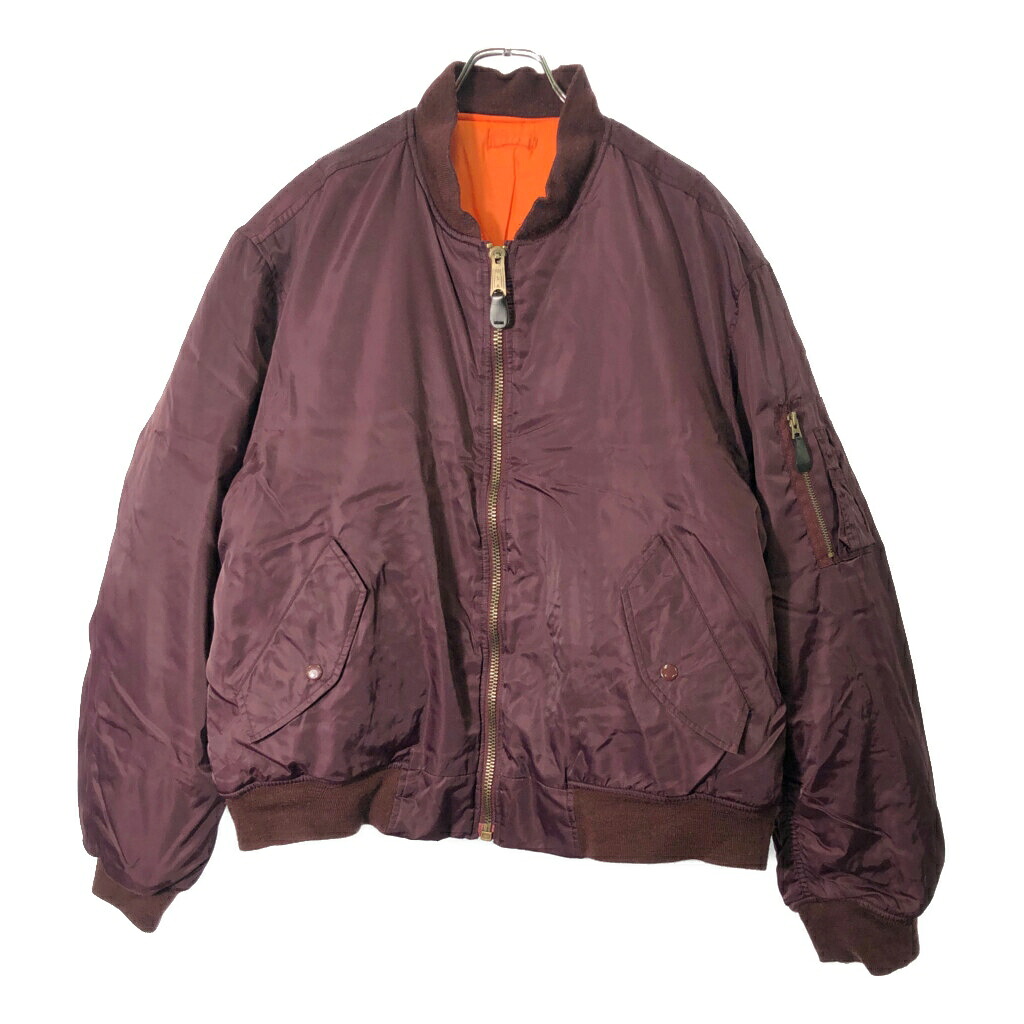 PENTAGON TRADING MA-1 フライトジャケット ミリタリー 大きいサイズ ワインレッド(メンズ XX-LARGE)中古 古着 V9398|YAMAHISA USEDCLOTHINGSHOP