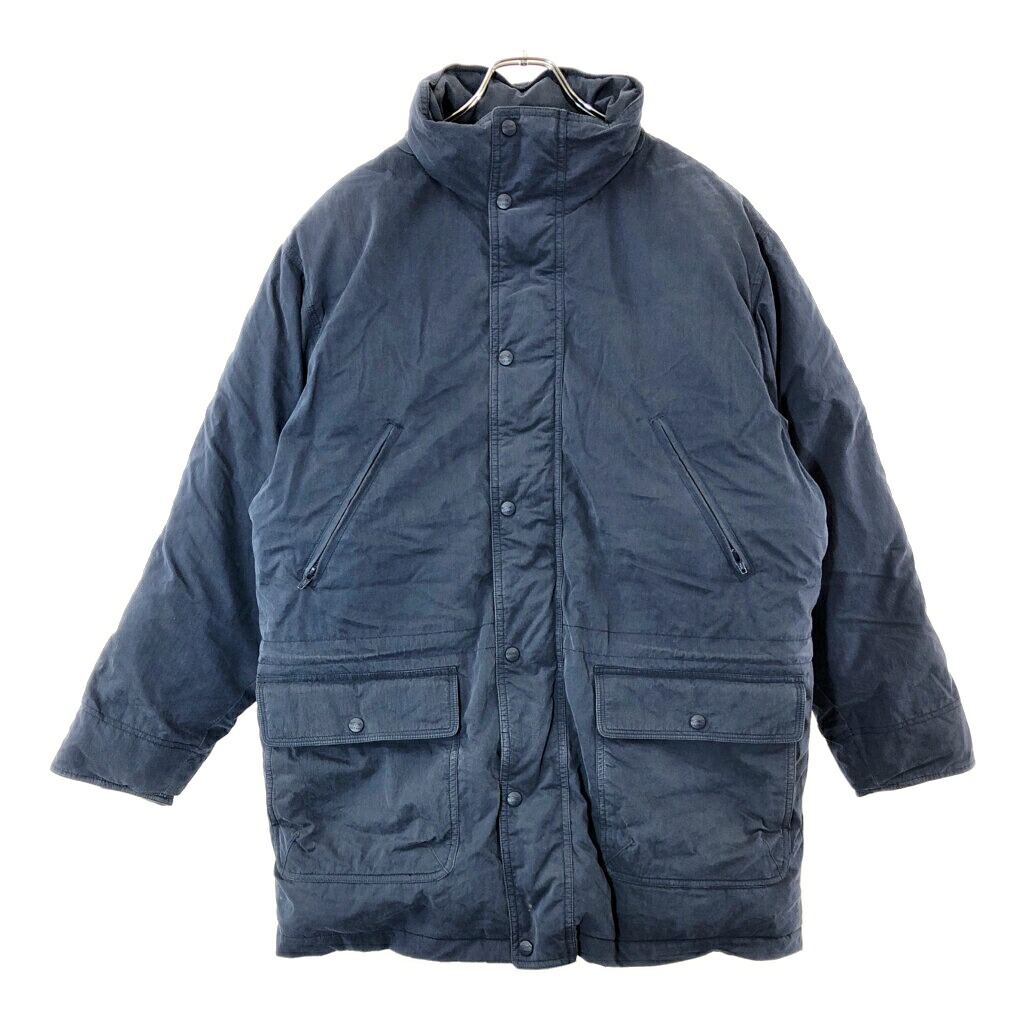L.L.Bean エルエルビーン ダウンジャケット アウトドア ネイビー(メンズ MEDIUM REGULAR)中古 古着 V9457