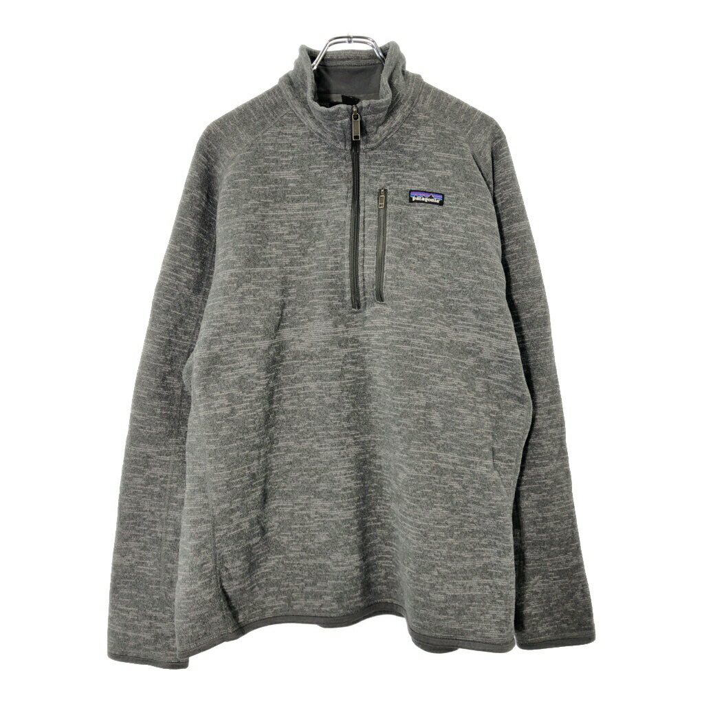 patagonia パタゴニア ハーフジップ ベターセーター フリースジャケット アウトドア グレー(メンズ XL)中古 古着 V9827