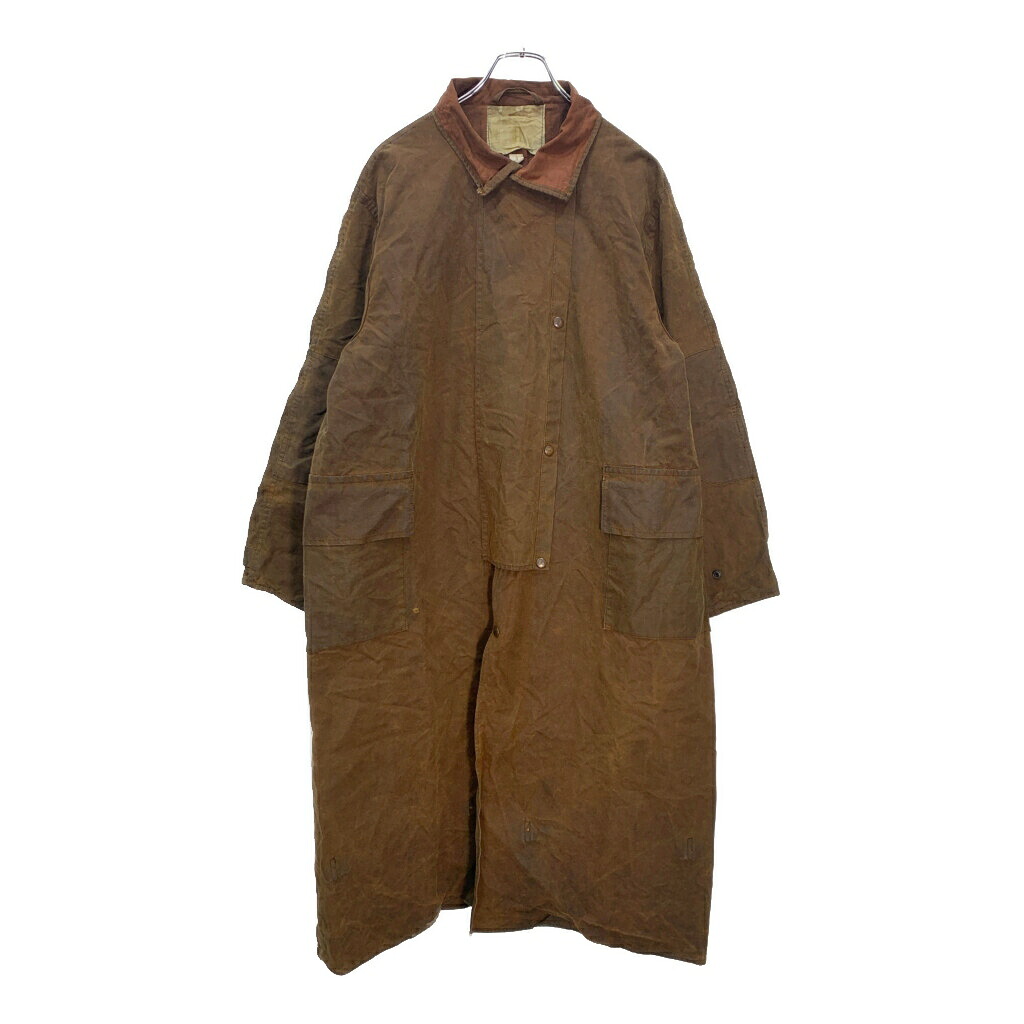 DRIZA BONE オイルドコート ユーロ ブラウン(メンズ 5)中古 古着 X0303｜YAMAHISA USEDCLOTHINGSHOP