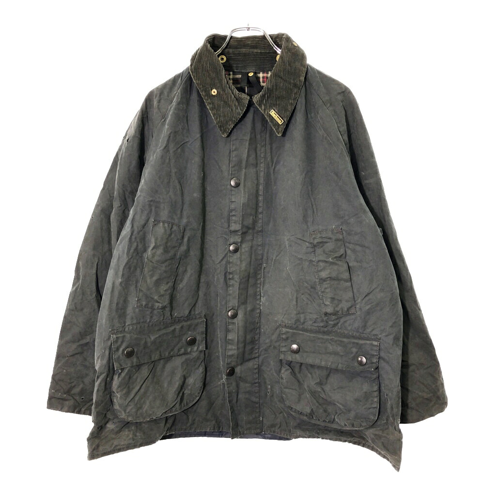 90年代 イングランド製 Barbour バブアー BEDALEビデイル オイルドジャケット ネイビー(メンズ C44/112CM)中古 古着 X0305 20,757円