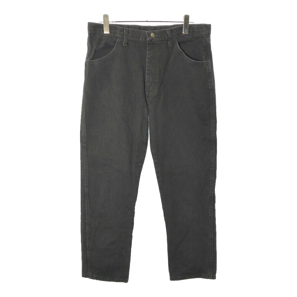 RUSTLER ラスラー デニムパンツ ブラック(メンズ W36 L30)中古 古着 X0354