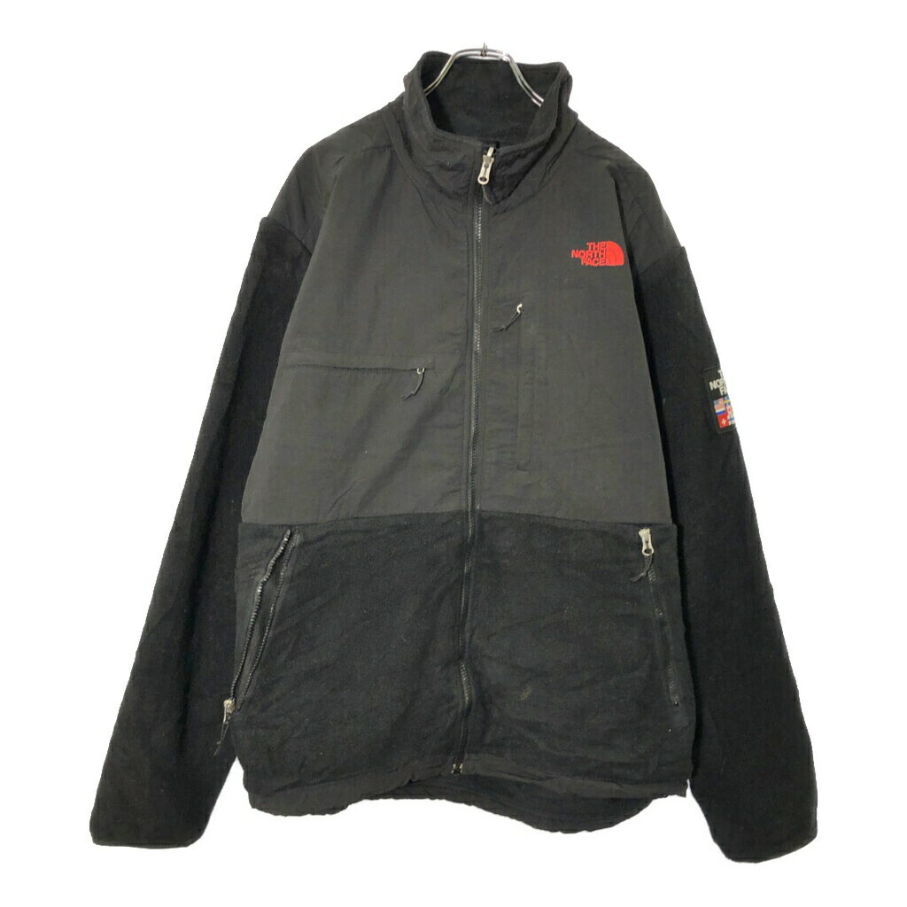 THE NORTH FACE ノースフェイス Denali デナリ フリースジャケット アウトドア ブラック(メンズ XL)中古 古着 X0381