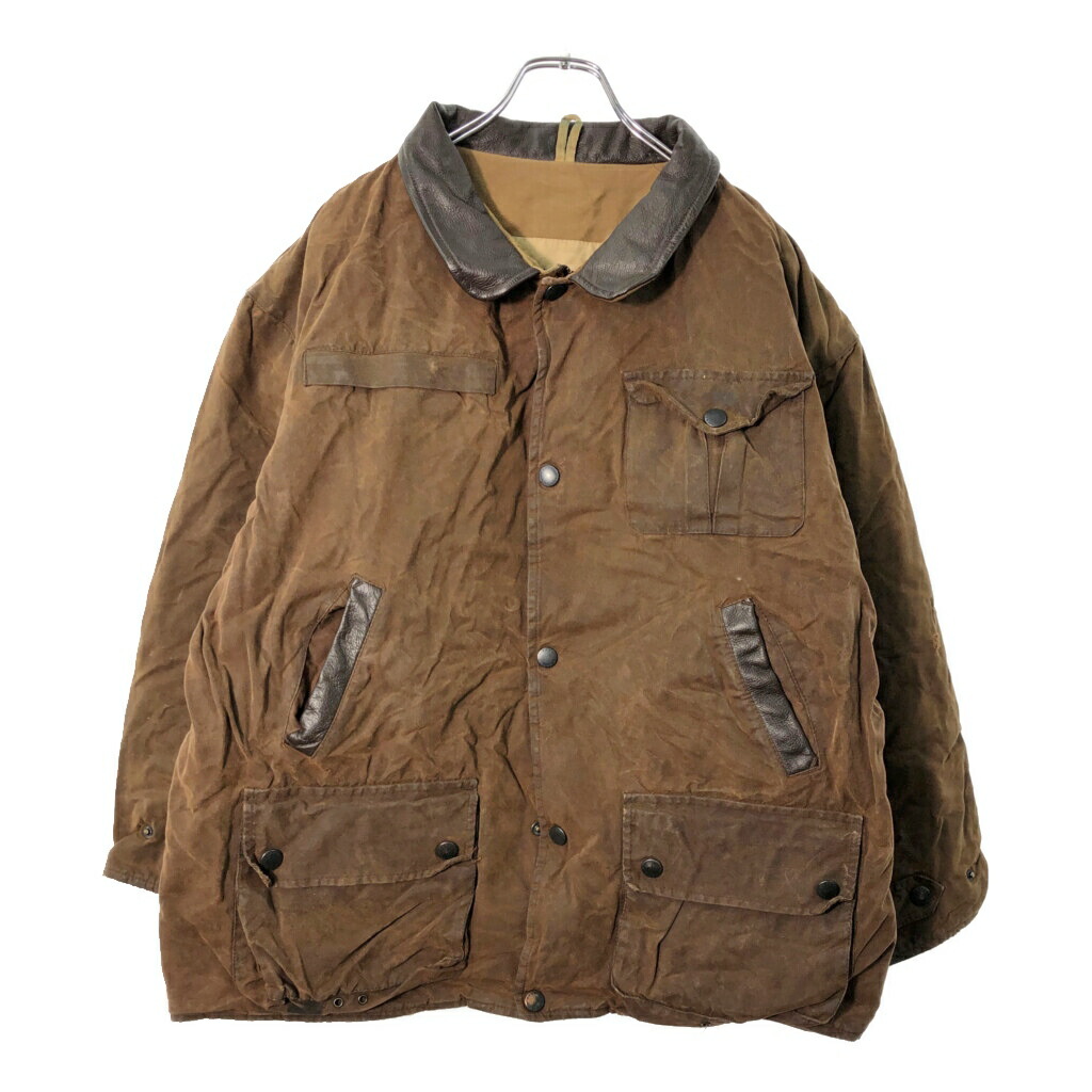 90s Barbour オイルド　ブッシュマンジャケット　BUSHMAN x0688-1.jpg