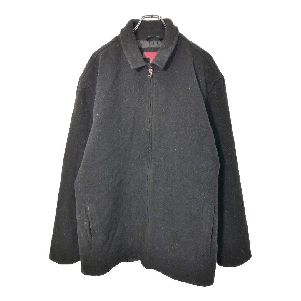 MERONA ウールジャケット ブラック(メンズ L)中古 古着 X0714