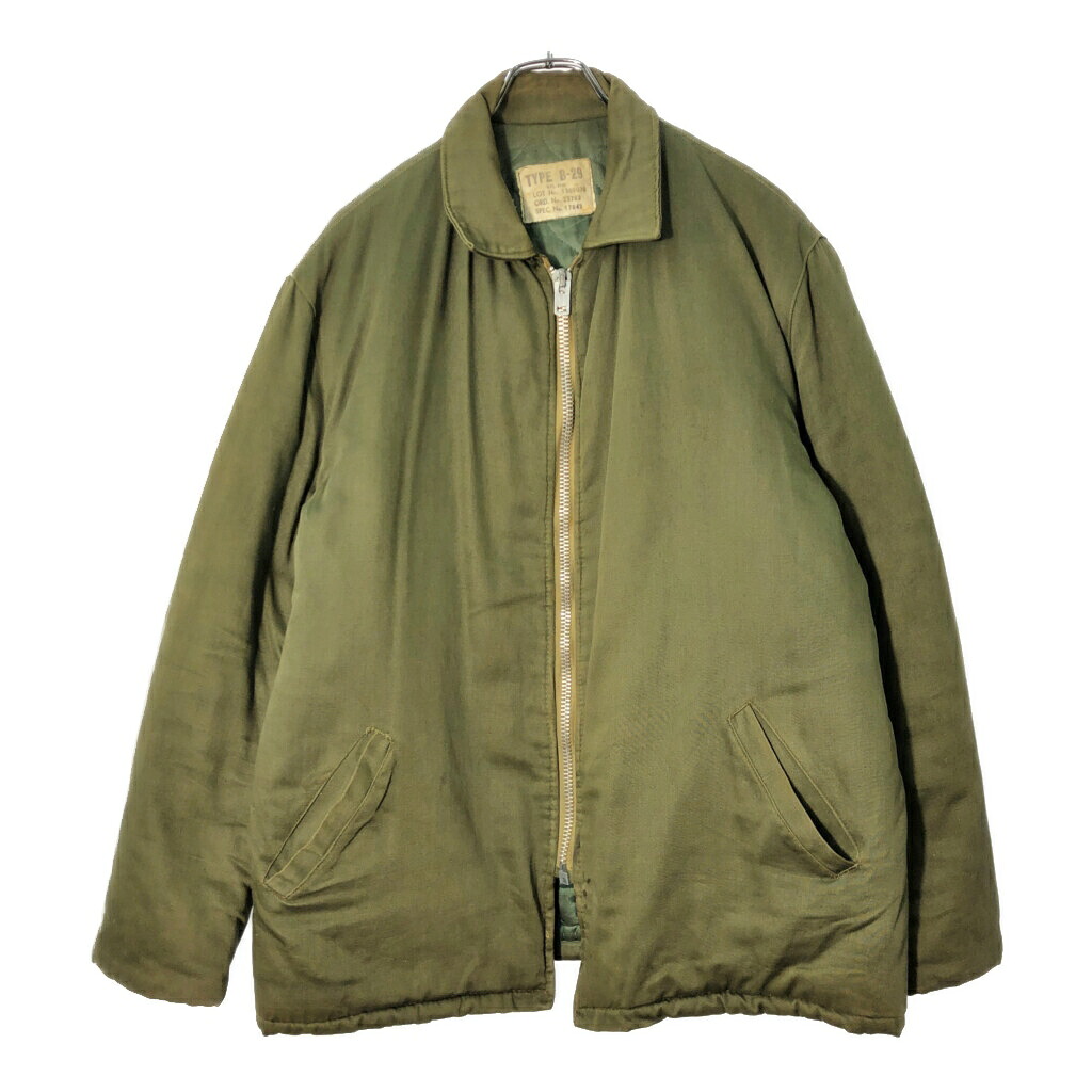 60年代 B-29 ミリタリージャケット ヴィンテージ オリーブ(メンズ M相当)中古 古着 X0774|YAMAHISA USEDCLOTHINGSHOP