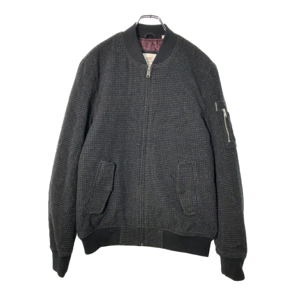 Ben Sherman ベンシャーマン ウールブルゾンジャケット グレー(メンズ M)中古 古着 X0823｜YAMAHISA USEDCLOTHINGSHOP