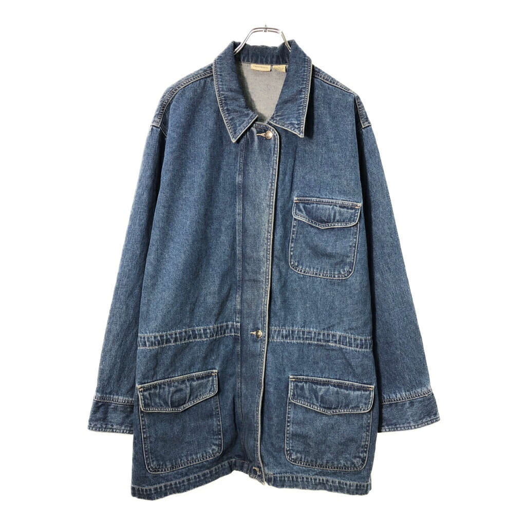 CROSSROADS デニムジャケット インディゴブルー(レディース XL)中古 古着 X01918 7,480円