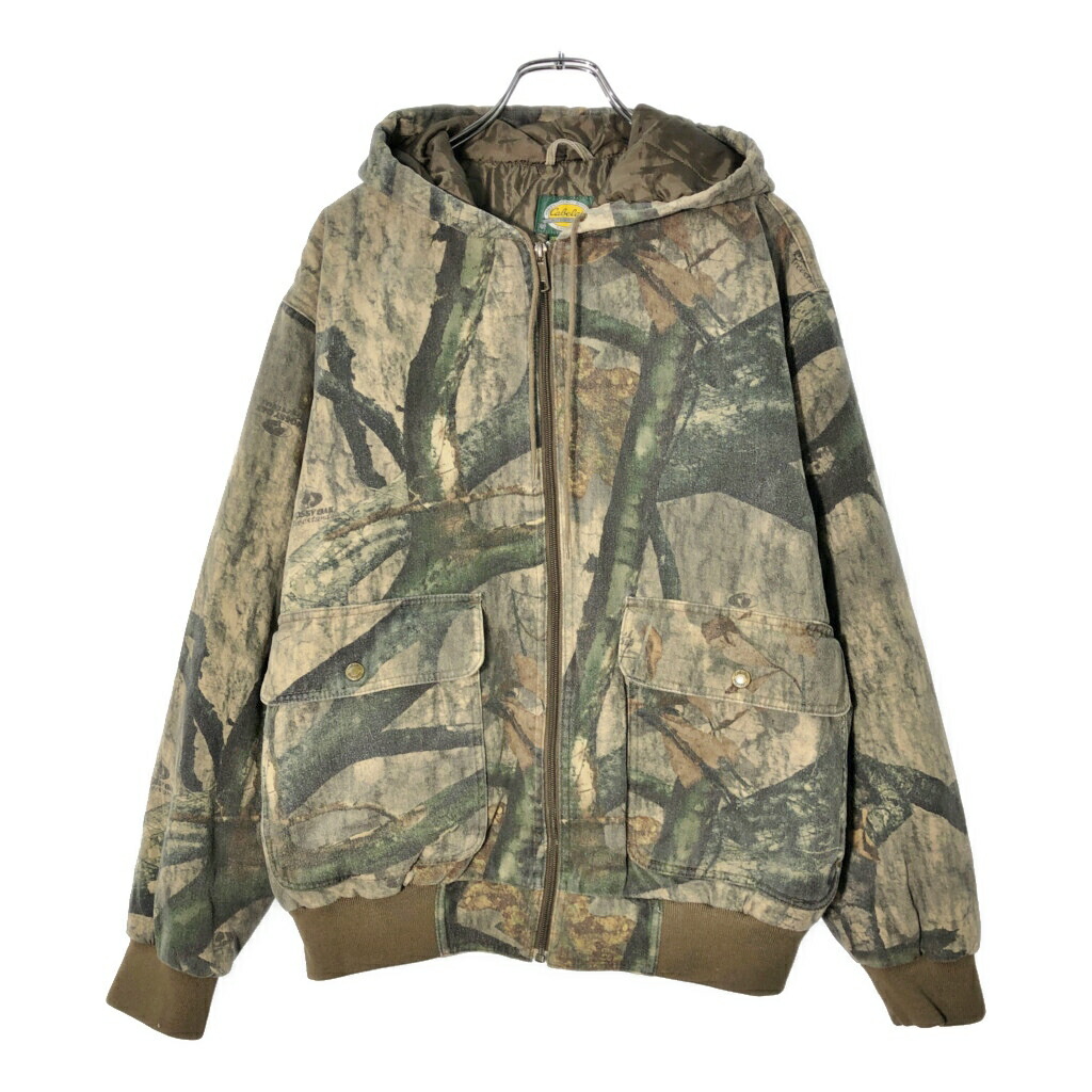 カベラスハンティング防寒着 キャンプアウトドアリアルツリーカモ上下セットアップ 00年代 Cabela's カベラス リアルツリーカモ マウンテンパーカー