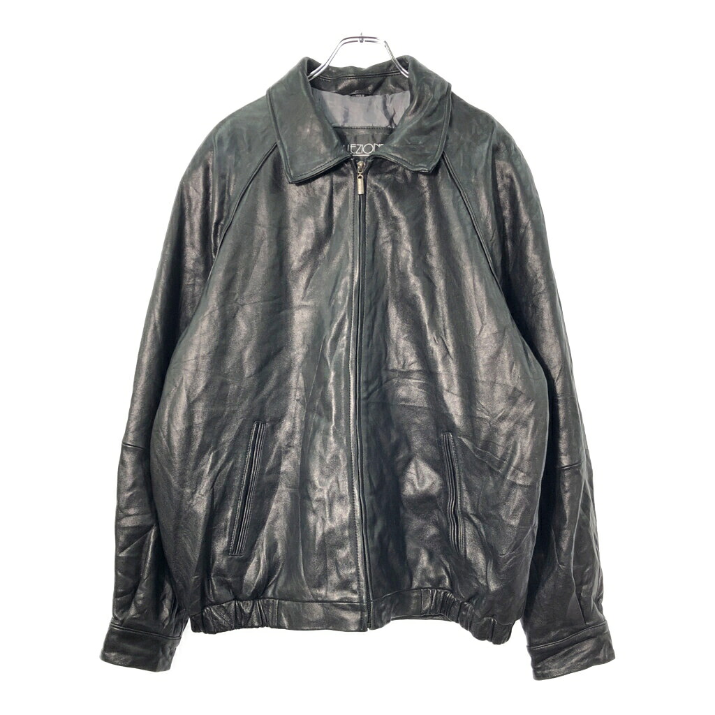 COLLEZIONE レザージャケット ブラック(メンズ XL)中古 古着 X1032｜YAMAHISA USEDCLOTHINGSHOP