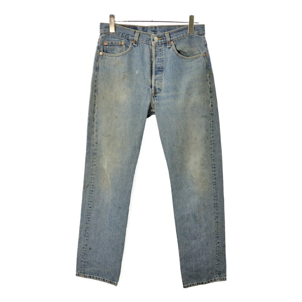 USA製 Levi's リーバイス 501 デニムパンツ インディゴブルー(メンズ W32 L32)中古 古着 X1062