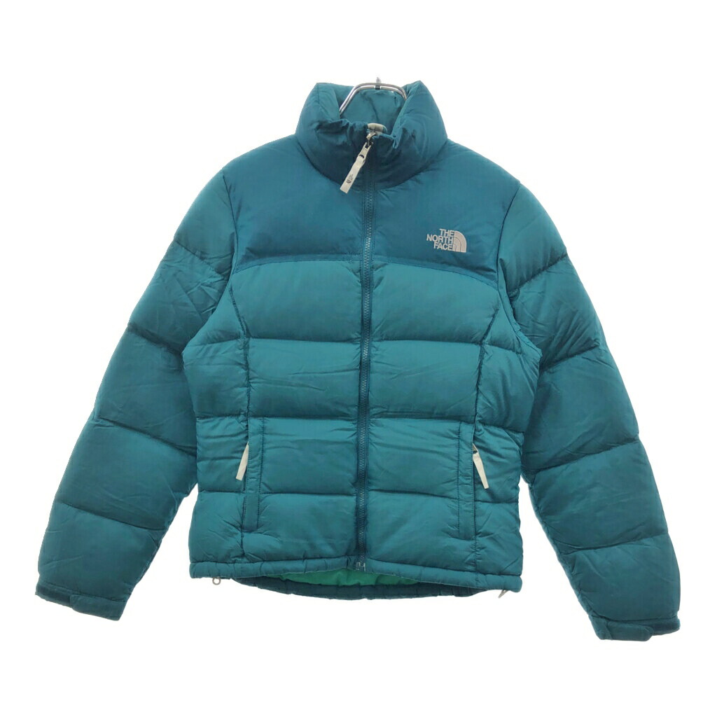 THE NORTH FACE ノースフェイス Nuptse ヌプシ ダウンジャケット アウトドア グリーン(レディース S)中古 古着 X1209