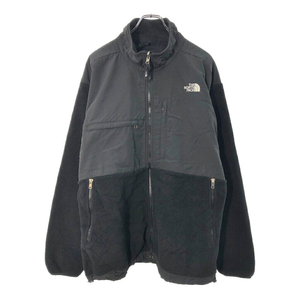 THE NORTH FACE ノースフェイス Denali デナリ フリースジャケット アウトドア ブラック(メンズ XL)中古 古着 X1211