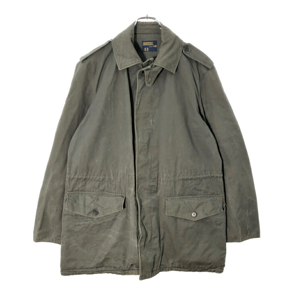 オランダ軍 フィールドジャケット ユーロ ミリタリー グレー(メンズ 48)中古 古着 X1472