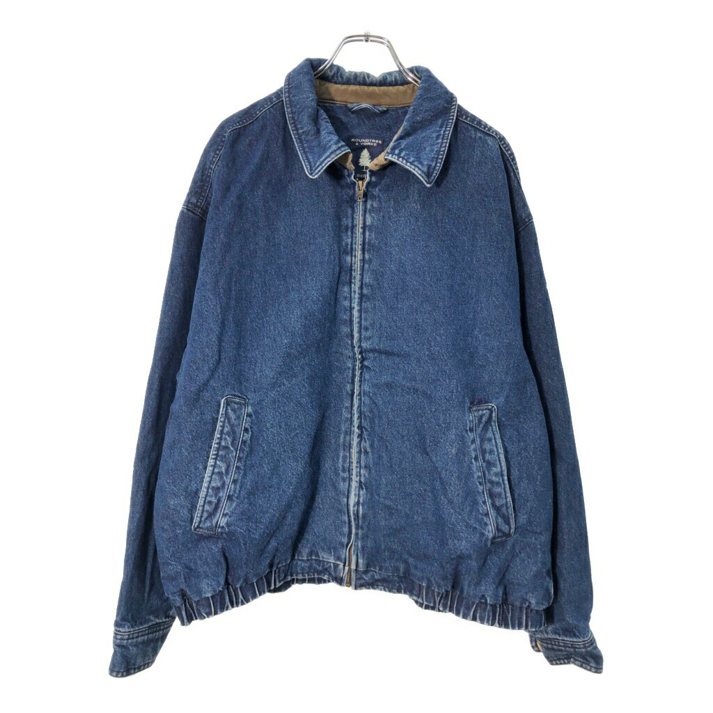 ROUNDTREE & YORKE デニムジャケット ブルー(メンズ XL)中古 古着 X1512