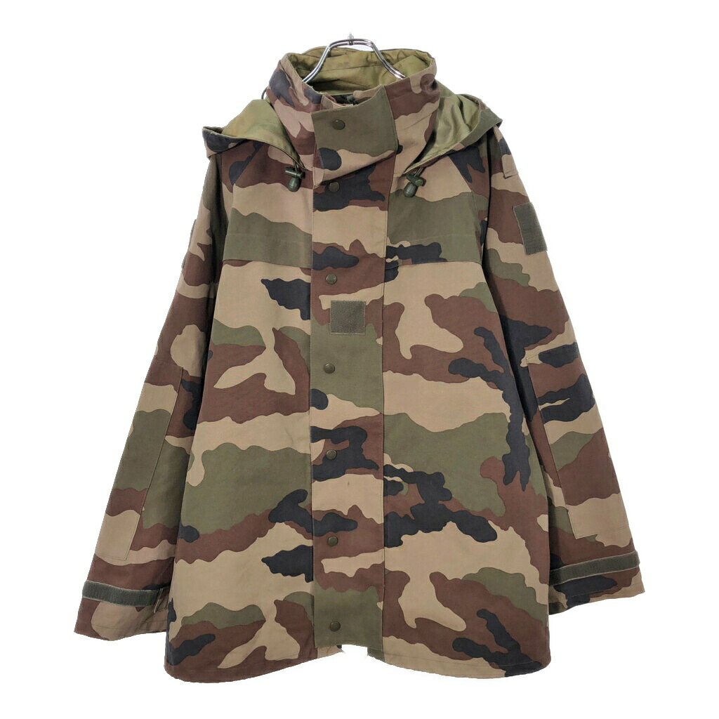00年代 フランス軍 ウォータープルーフ フィールドパーカー ユーロ ミリタリー CCEカモ 迷彩(メンズ 112L)中古 古着 X1531