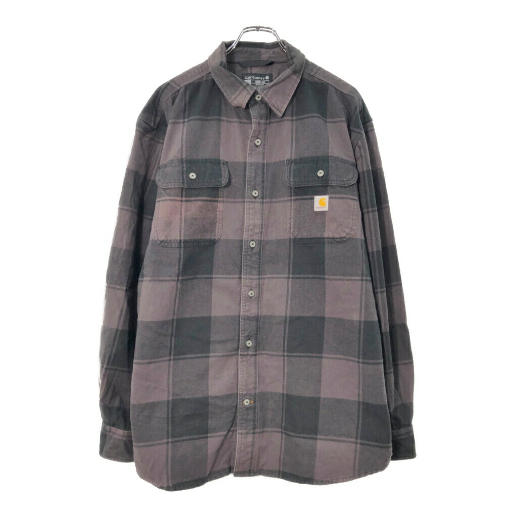 楽天市場】US企画 カーハート ヘビー フランネル シャツ メンズ L 古着
