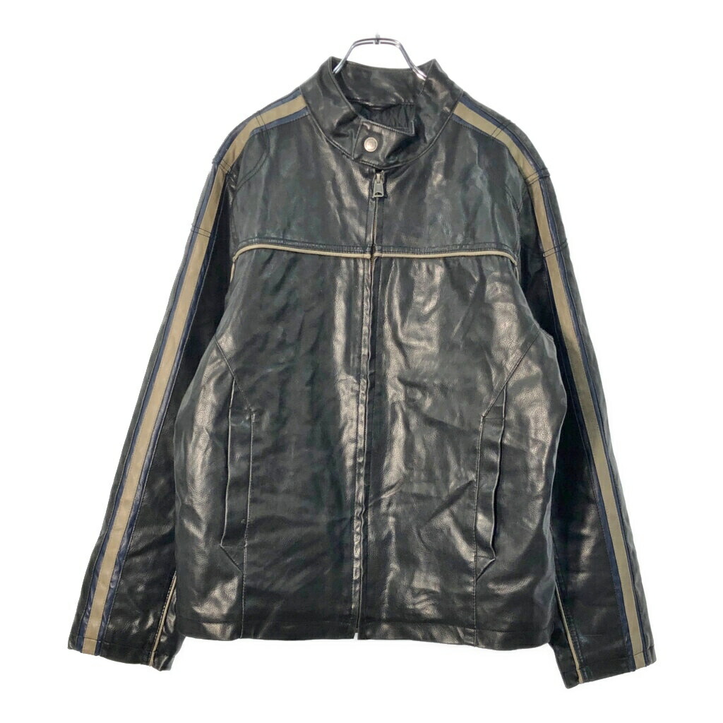 ARIZONA アリゾナ シングルライダースジャケット ブラウン(メンズ M)中古 古着 X1696