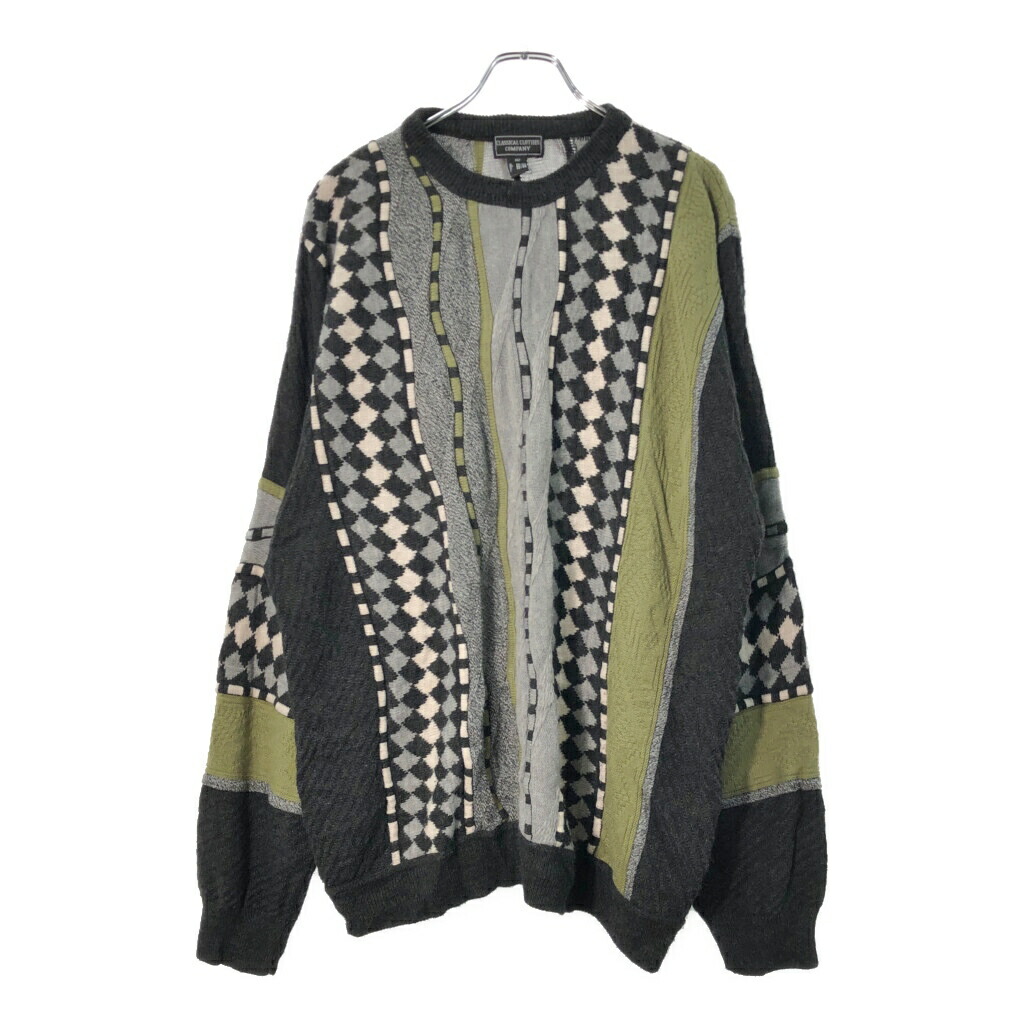 CLASSICAL CLOTHES COMPANY 3Dニットセーター マルチカラー(メンズ 7)中古 古着 X1701 8,201円