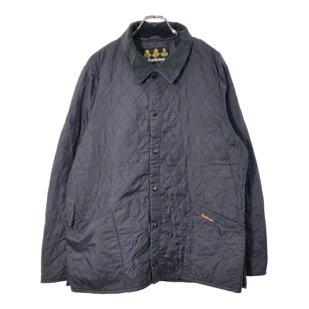 Barbour バブアー LIGHTWEIGHT LIDDESDALE ライトウエイト リッズデイル キルティングジャケット ネイビー(メンズ L)中古 古着 X1706|YAMAHISA USEDCLOTHINGSHOP
