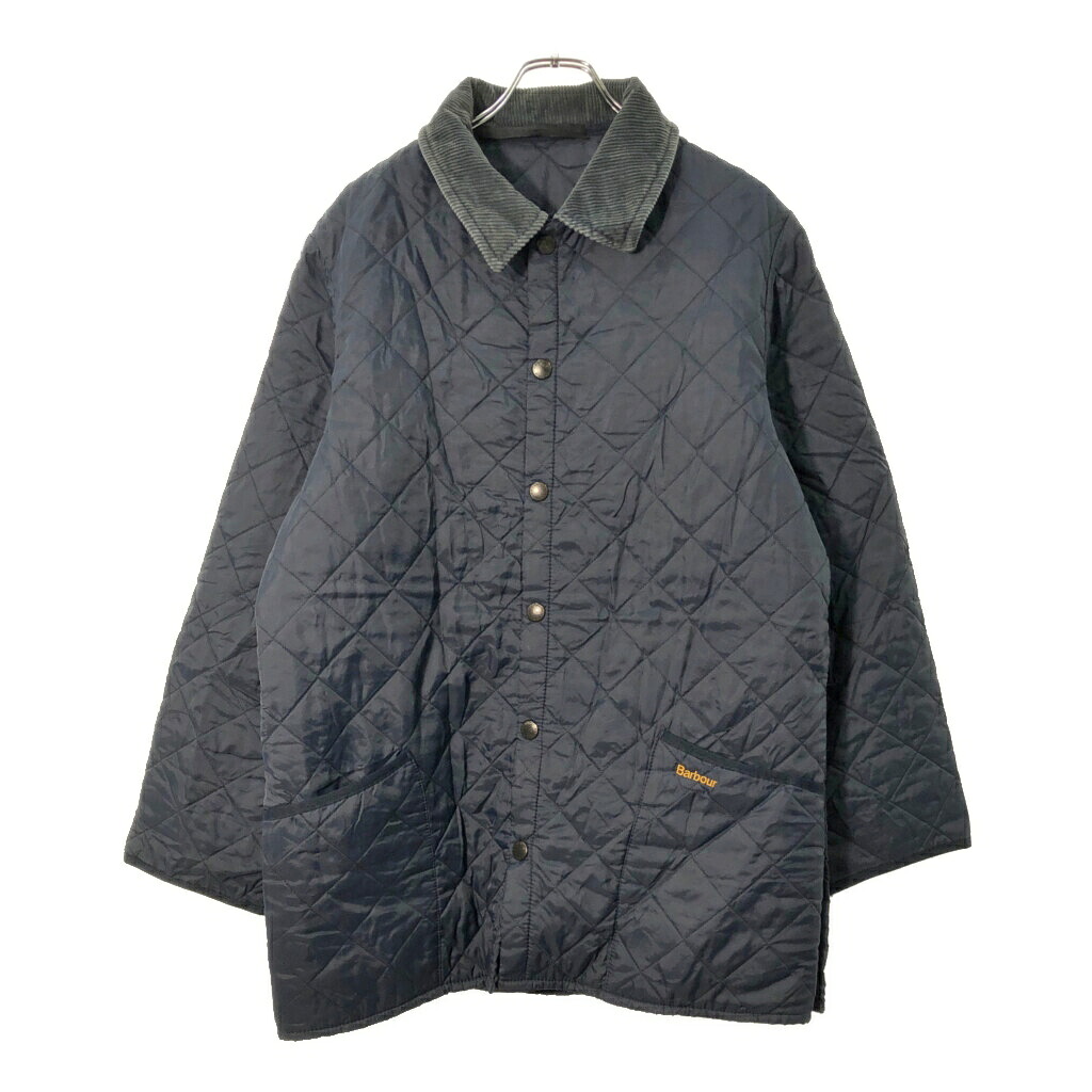 イングランド製 Barbour バブアー LIDDESDALE リッズデイル キルティングジャケット ネイビー(メンズ M相当)中古 古着 X1711|YAMAHISA USEDCLOTHINGSHOP