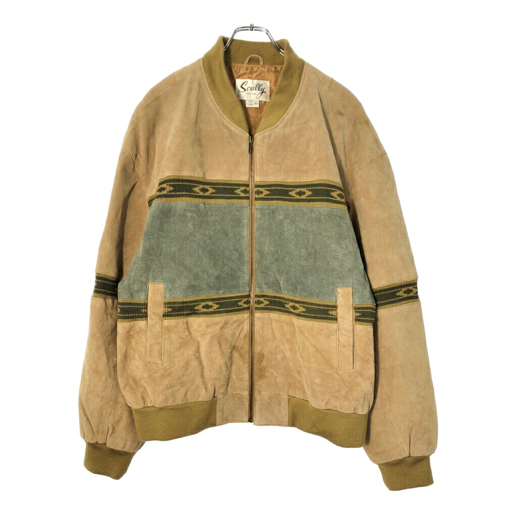 Scully レザージャケット ベージュ(メンズ XL)中古 古着 X1942|YAMAHISA USEDCLOTHINGSHOP
