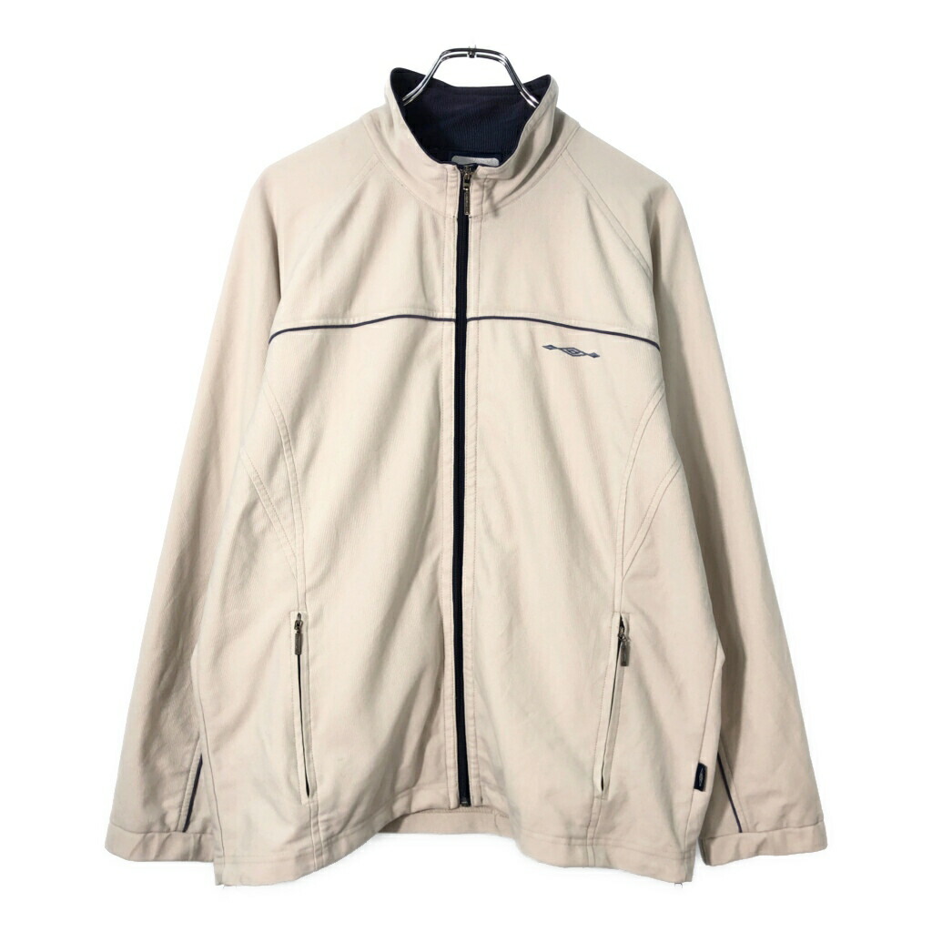 00年代 umbro アンブロ トラックジャケット スポーツ アイボリー(メンズ 38)中古 古着 X2065