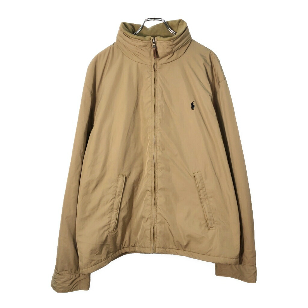 Polo by Ralph Lauren ポロ ラルフローレン ウィンドブレーカージャケット ベージュ(メンズ XXL)中古 古着 X2067