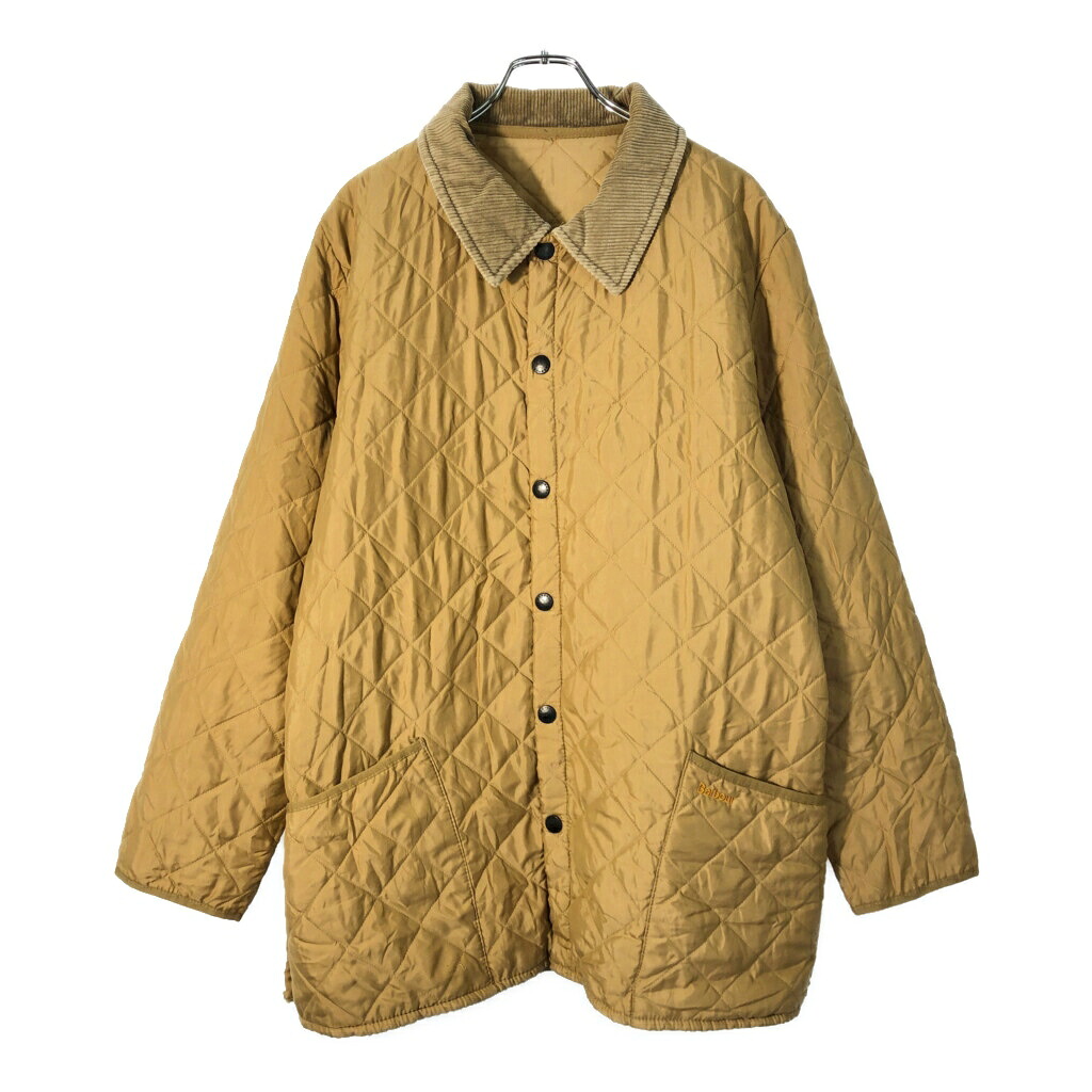 00年代 イングランド製 Barbour バブアー ESKDALE エスクデール キルティングジャケット ベージュ(メンズ EX LARGE)中古 古着 X2105|YAMAHISA USEDCLOTHINGSHOP