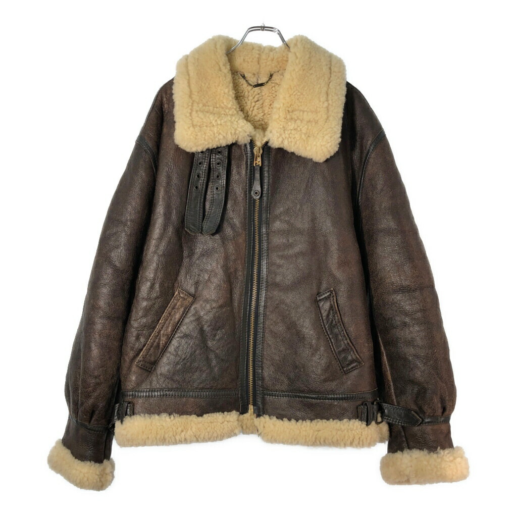 楽天市場】B-3 レザー フライトジャケット ムートンジャケット