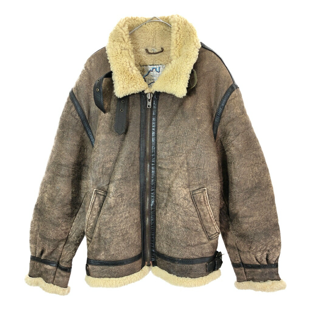 TERRA AUSTRALIS B-3 フライトジャケット ブラウン(メンズ XL)中古 古着 X3289
