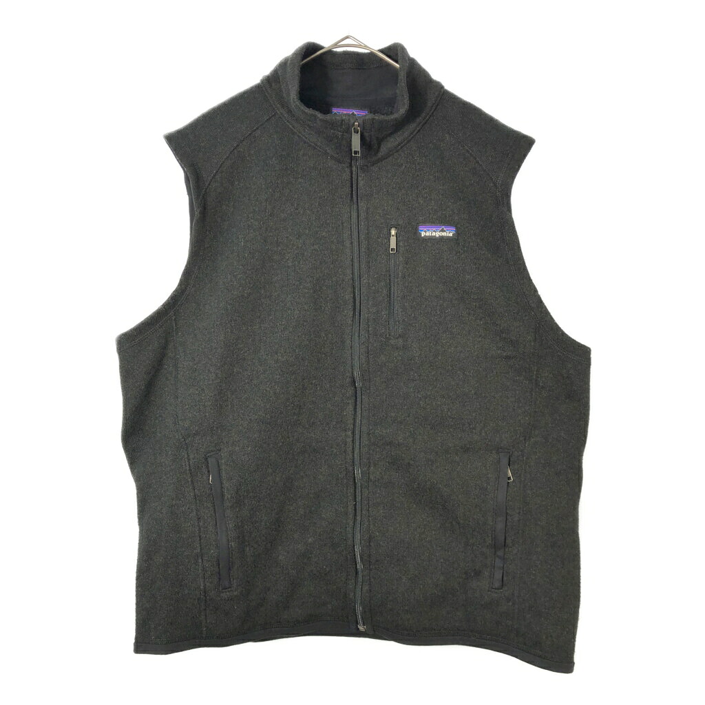patagonia パタゴニア ベターセーター フリースベスト アウトドア ブラック(メンズ M)中古 古着 X3461