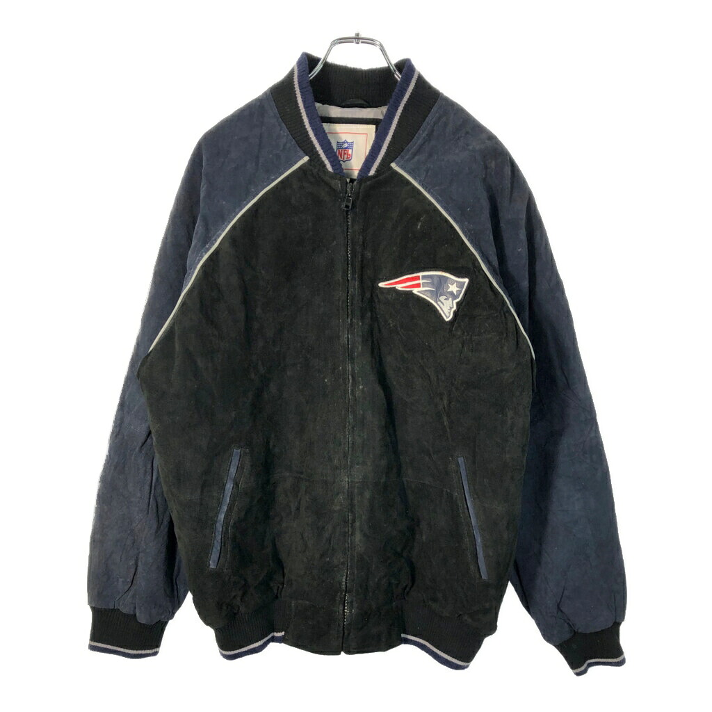 NFL ニューイングランド・ペイトリオッツ スエードレザー スタジアムジャケット プロチーム アメフト(メンズ M)中古 古着 X2203｜YAMAHISA USEDCLOTHINGSHOP