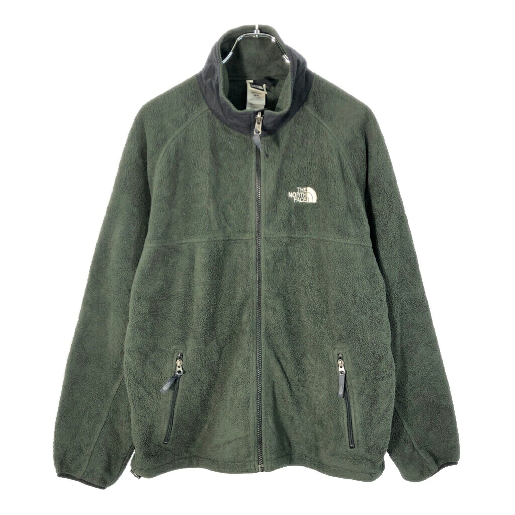 THE NORTH FACE ノースフェイス フリースジャケット アウトドア グリーン(メンズ M)中古 古着 X2207