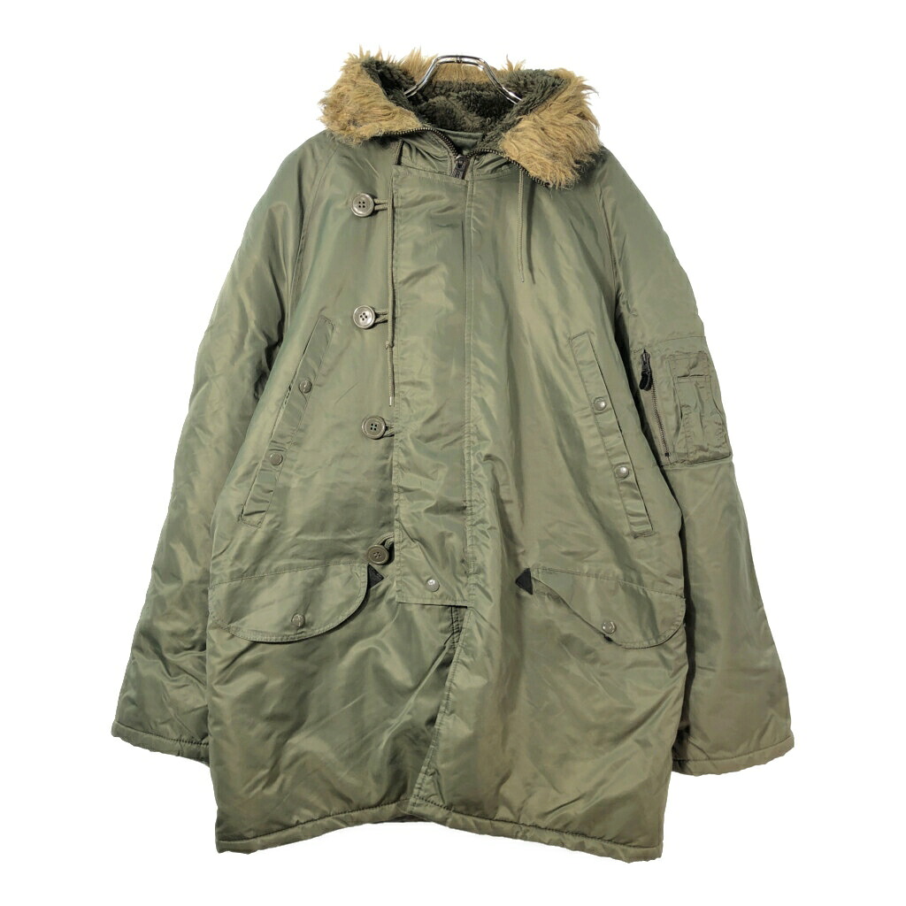 MIL-TEC N-3B フライトジャケット ミリタリー セージグリーン(メンズ LARGE)中古 古着 X2274|YAMAHISA USEDCLOTHINGSHOP