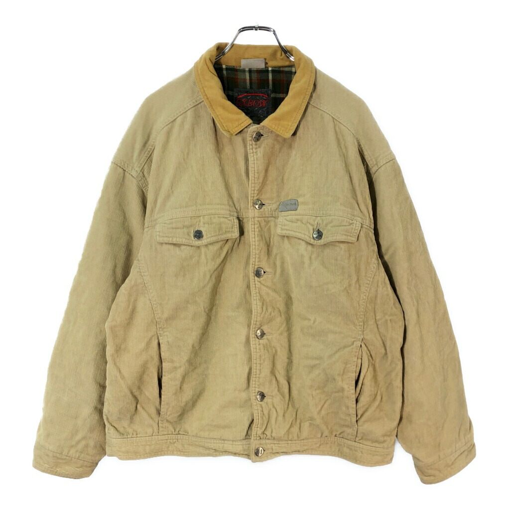 OXBOW オックスボウ コーデュロイ トラッカージャケット アウトドア ベージュ(メンズ L)中古 古着 X2339