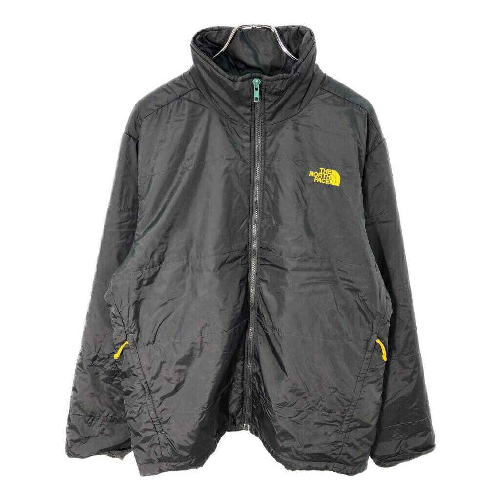 THE NORTH FACE ノースフェイス 中綿 ナイロンジャケット アウトドア ブラック(メンズ XL)中古 古着 X2437