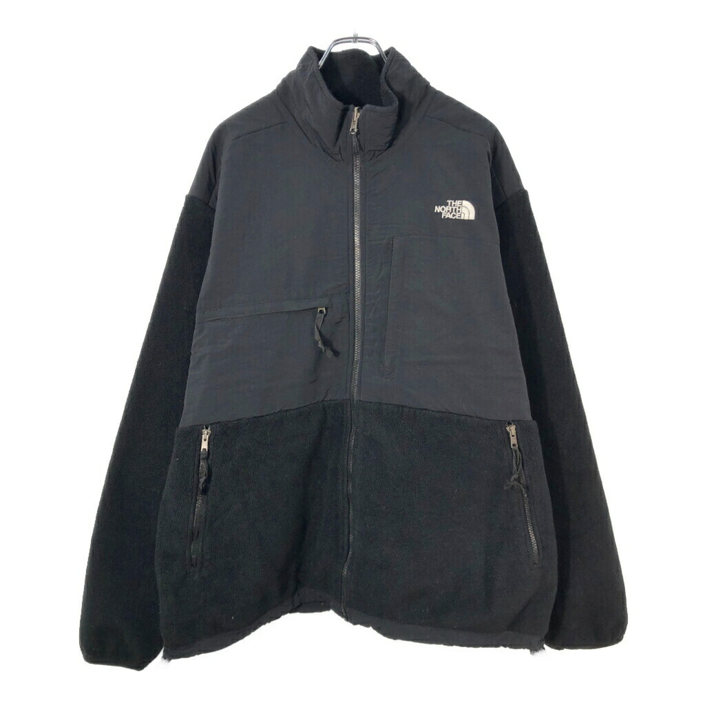 THE NORTH FACE ノースフェイス Denali デナリ フリースジャケット アウトドア ブラック(メンズ XL)中古 古着 X2483