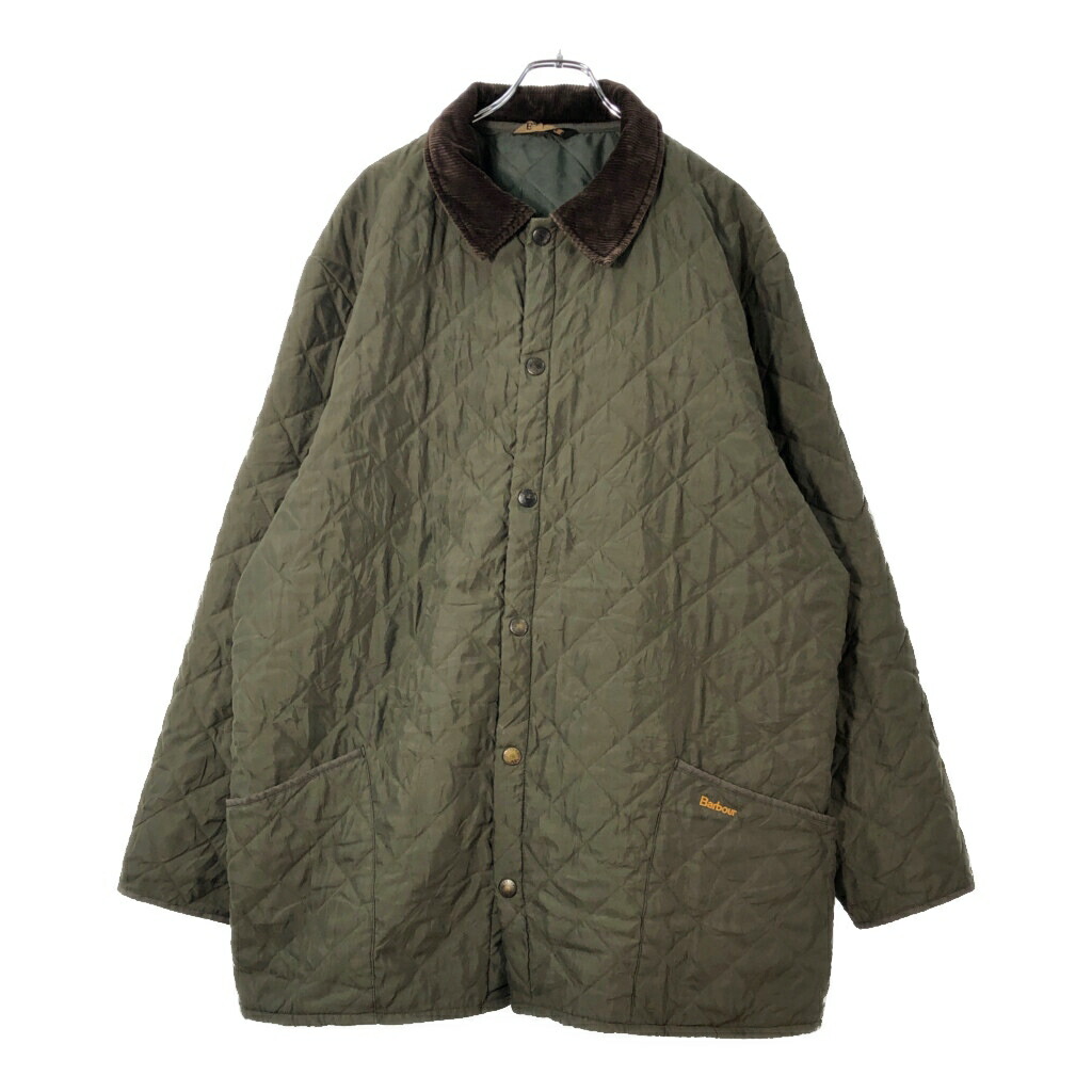 Barbour バブアー ESKDALE エスクデール キルティングジャケット 大きいサイズ オリーブ(メンズ XXL)中古 古着 X2554