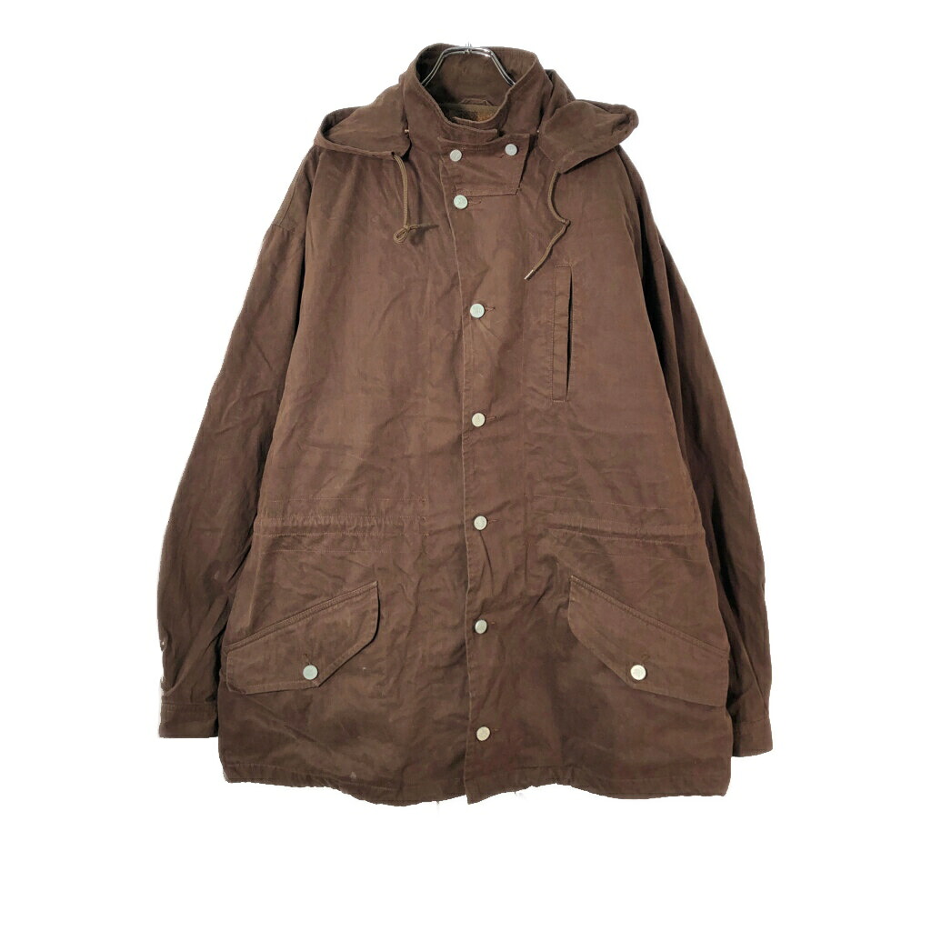 Calvin klein カルバンクライン フーデッドコットンジャケット ブラウン(メンズ XL)中古 古着 X2650