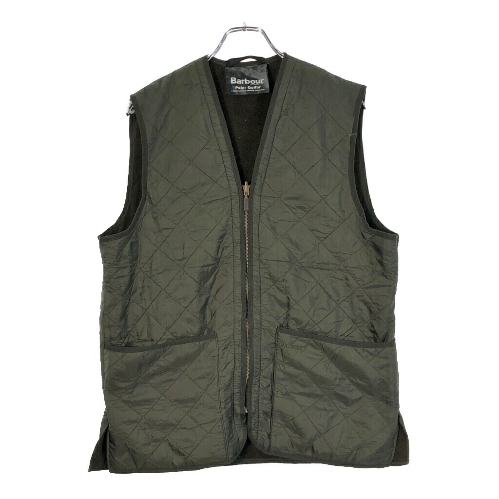 00年代 Barbour バブアー Polar Quilts WAISTCOAT ポーラーキルト ウエストコート キルティングベスト(メンズ MEDIUM)中古 古着 X2719