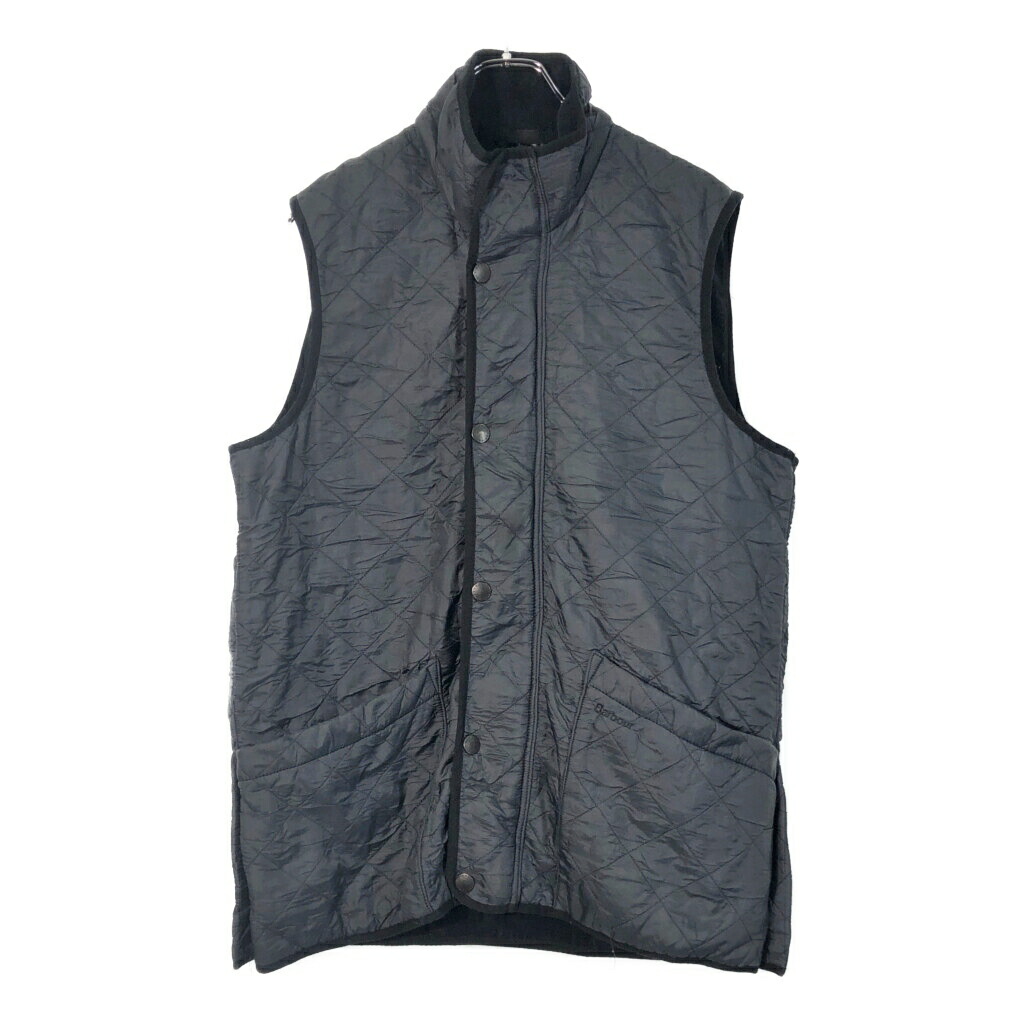 Barbour バブアー POLARQUILT GILLET ポーラーキルト ジレ キルティングベスト ネイビー(メンズ SMALL)中古 古着 X2738