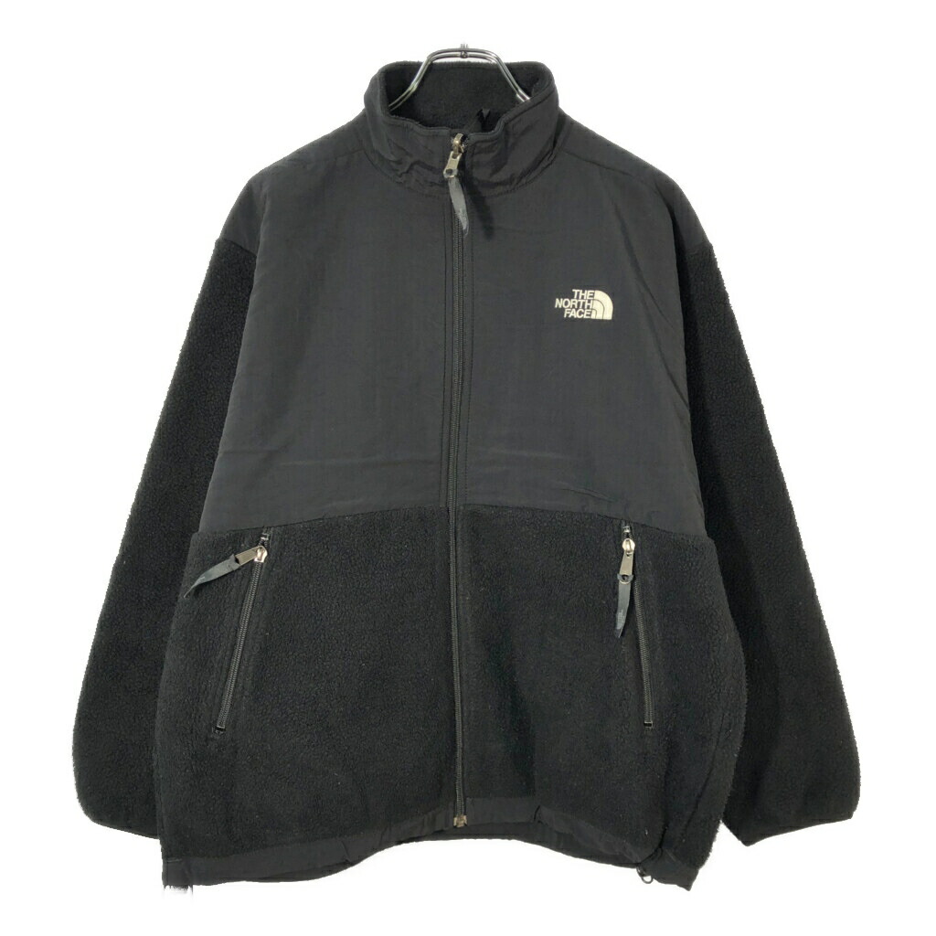 THE NORTH FACE ノースフェイス Denali デナリ フリースジャケット アウトドア ブラック(ユース XL)中古 古着 X2753