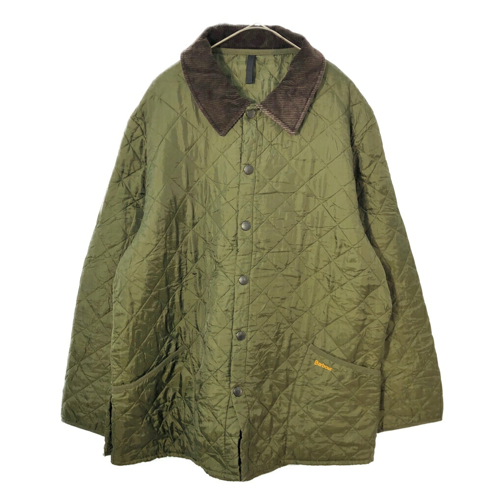 Barbour バブアー LIDDESDALE リッズデイル キルティングジャケット 大きいサイズ グリーン(メンズ XXL)中古 古着 X2787