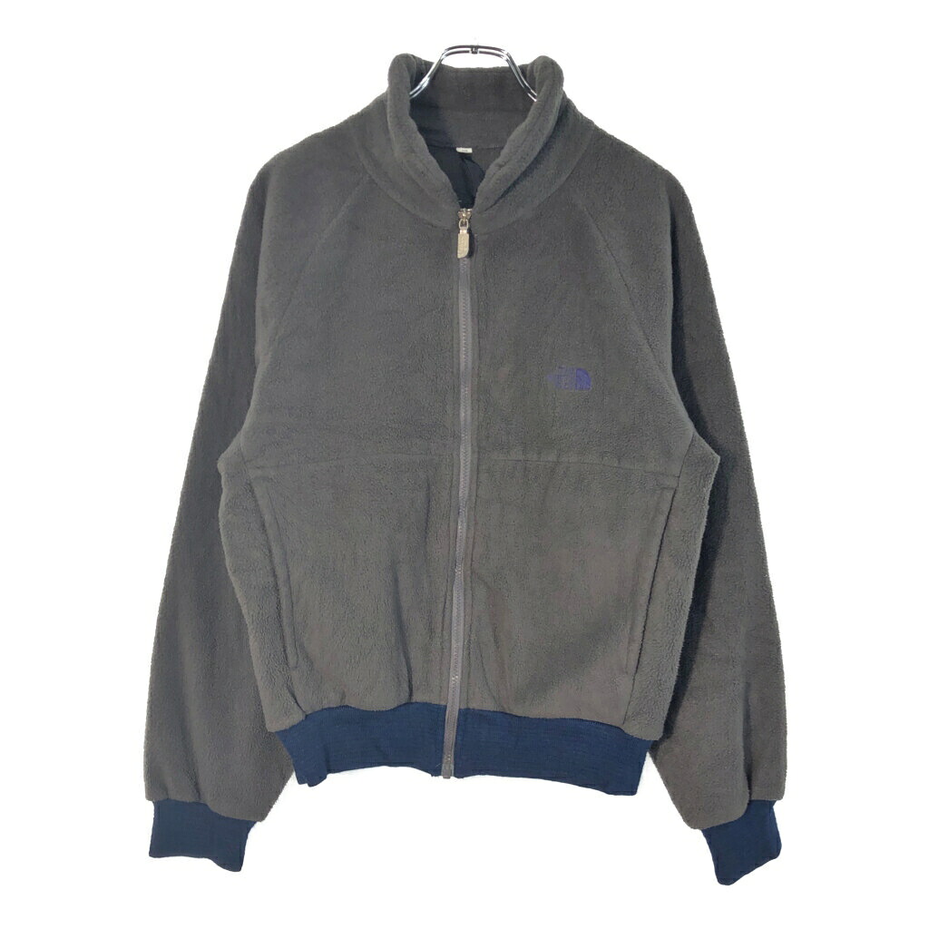 80年代 イギリス製 THE NORTH FACE ノースフェイス フリースジャケット アウトドア 茶タグ グレー(メンズ M)中古 古着 X2850|YAMAHISA USEDCLOTHINGSHOP