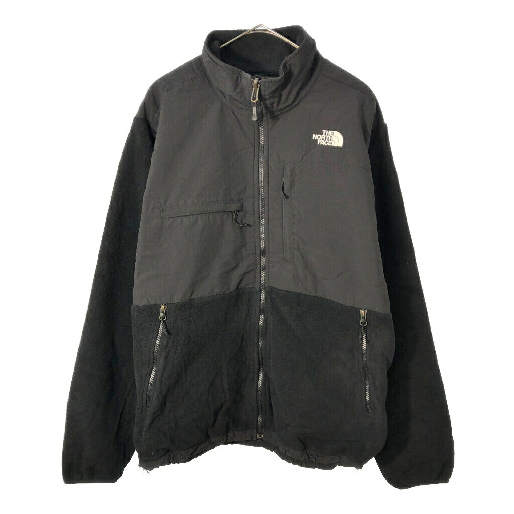 THE NORTH FACE ノースフェイス Denali デナリ フリースジャケット アウトドア ブラック(メンズ L)中古 古着 X2886