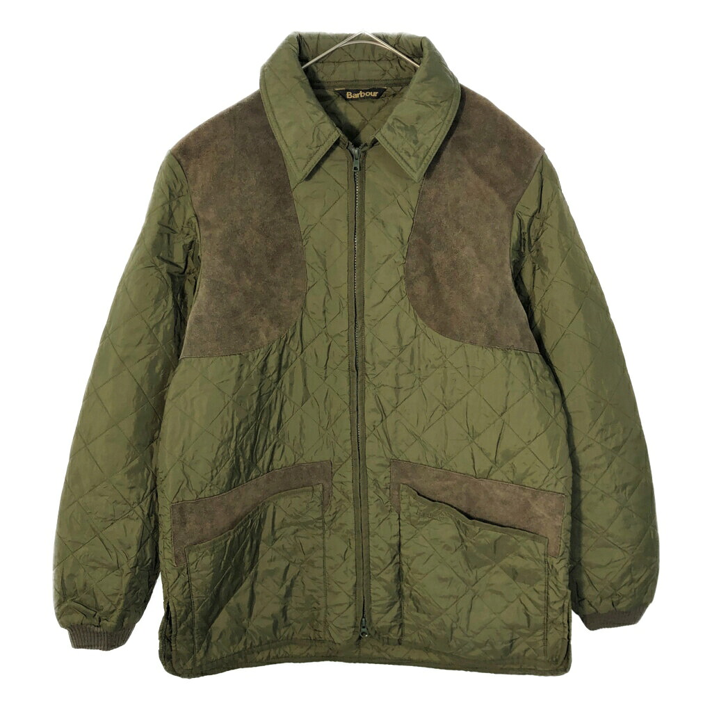 Barbour バブアー NEW KEEPWEAR JACKET キルティングジャケット オリーブ(メンズ L)中古 古着 X3067